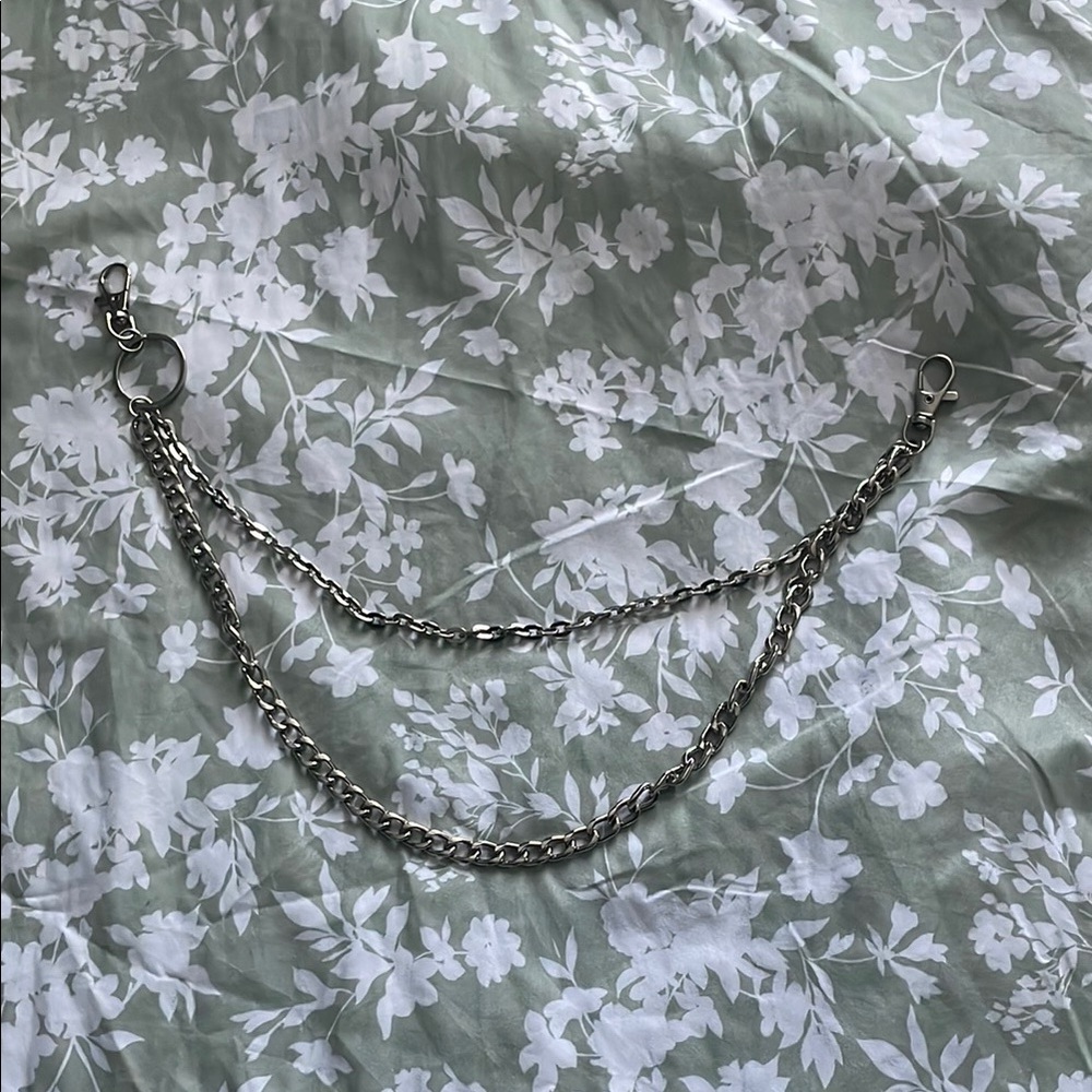 Silver Double Chain, Wallet Chain